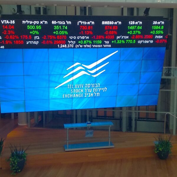 تغطية جارية | بورصة تل أبيب تستهل السنة العبرية الجديدة بتراجع 0.6%