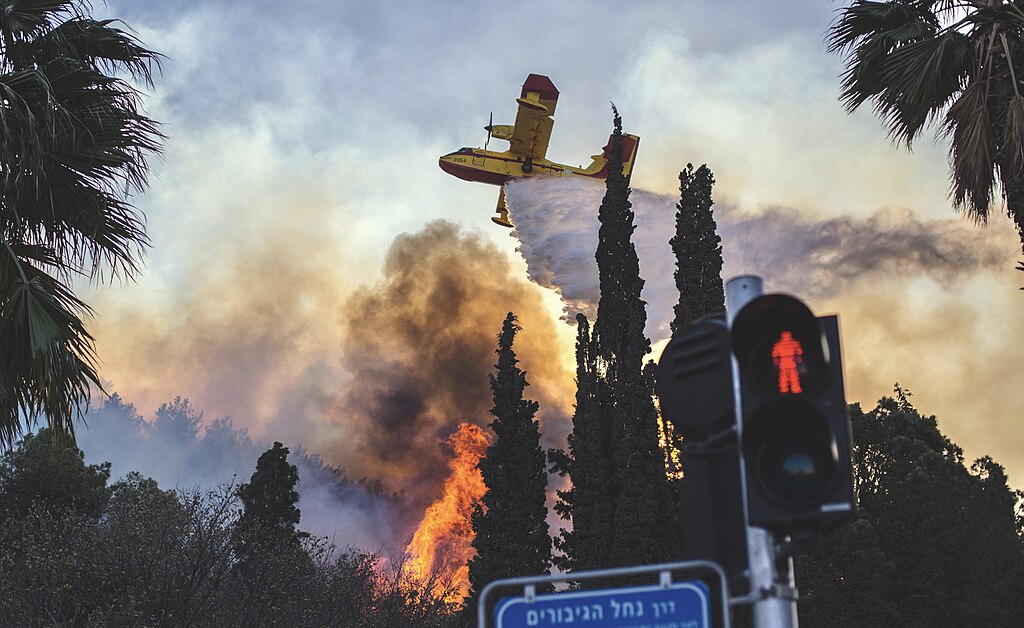 الحرائق تكشف ضعف الجاهزية في البلاد: مضاعفة الميزانيات لم تمنع الإخفاقات 1 1024px Haifa on fire