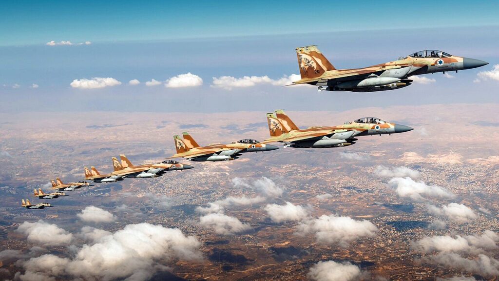 1280px Israeli Air Force fighter jets on their way to attack Iran June 2025. II