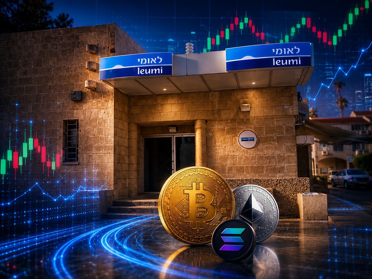 بنك "لئومي" يستعد لإتاحة تداول العملات المشفرة عبر تطبيقه الرقمي