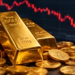 الذهب يهبط بنحو 3% ويفقد أكثر من 100 دولار للأونصة