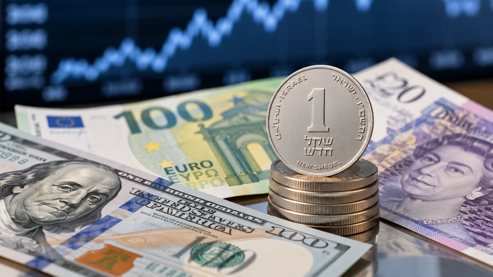 الشيكل يرتفع أمام العملات الأجنبية.. والدولار يتراجع إلى 3.05 شيكل